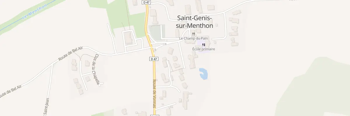 Plan du 44 Imp de l’Eglise à Saint-Genis-sur-Menthon