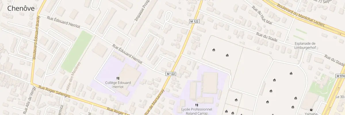 Plan du 12 Rue de Marsannay à Chenôve