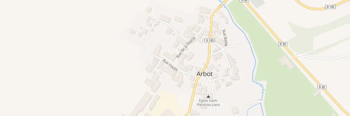 Plan du 7 Rue Haute à Arbot