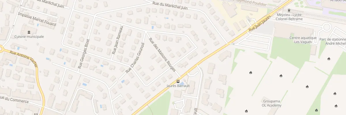 Plan du 3 Rue des Maisons Rouges à Meyzieu