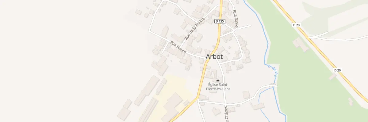 Plan du 6 Rue Haute à Arbot