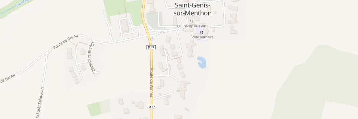 Plan du 62 Imp de l’Eglise à Saint-Genis-sur-Menthon