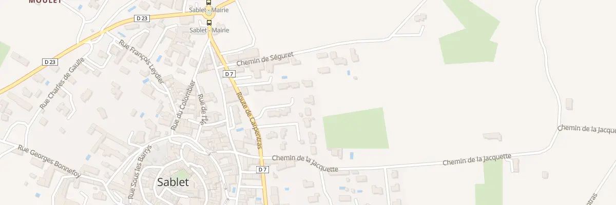 Plan du 175E Rte de Carpentras à Sablet