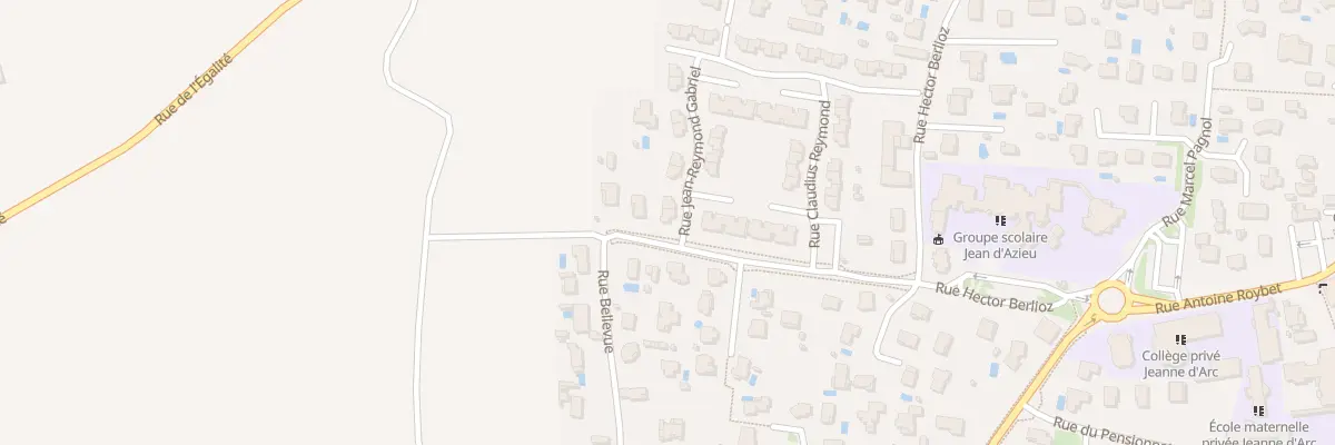 Plan du 1 Rue Jean Raymond Gabriel à Genas