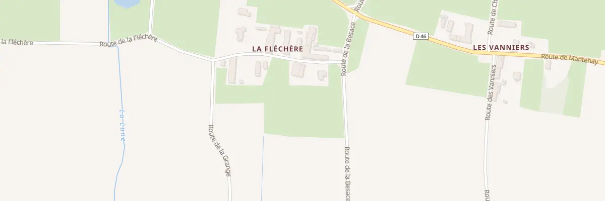 Plan du 760 Rte de la Flechere à Chavannes-sur-Reyssouze