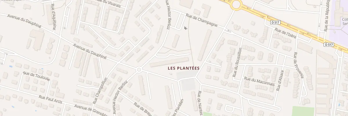 Plan du 9 Rue de Bourgogne à Meyzieu
