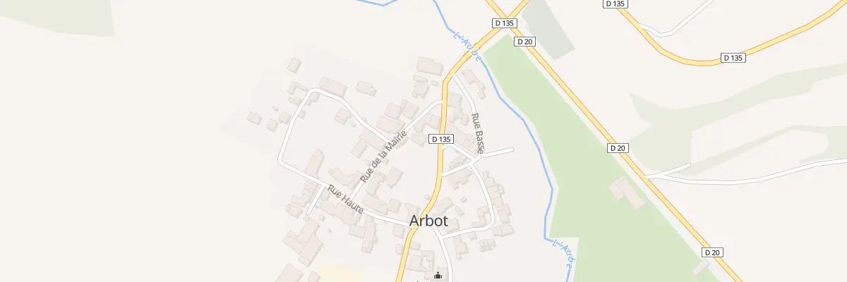 Plan du 7 Rue de la Mairie à Arbot