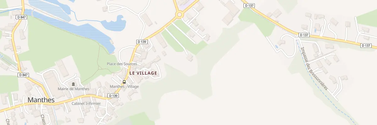 Plan du 420 Rue des Sources à Manthes