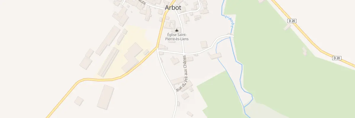 Plan du 1 Rue du Val à Arbot