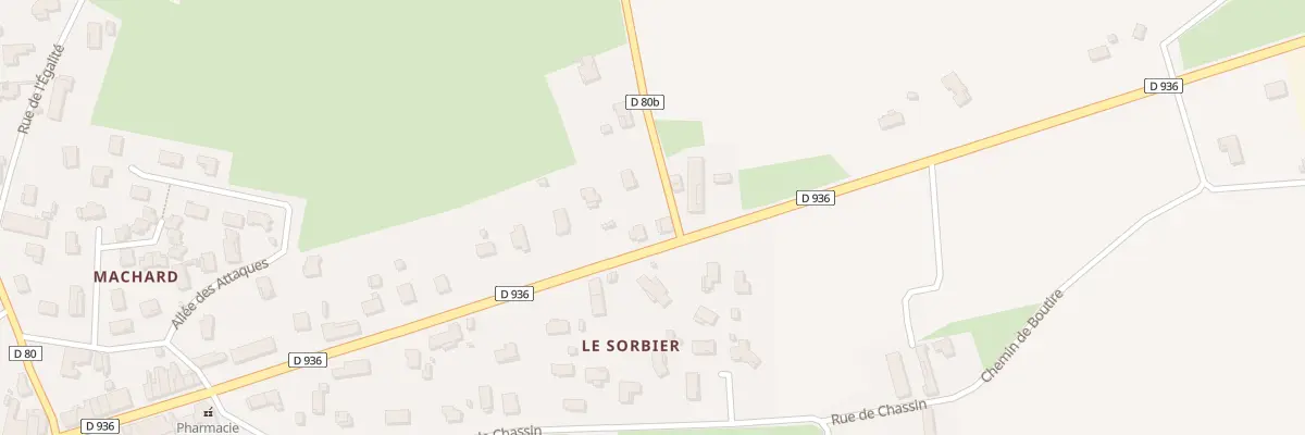Plan du 61 Rte de Chanoz à Neuville-les-Dames