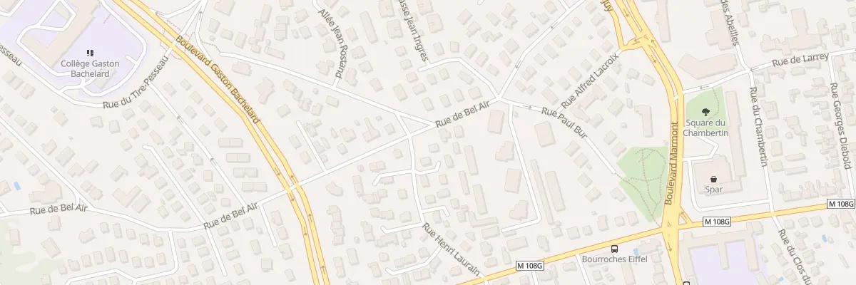 Plan du 22 Rue Henri Laurain à Dijon