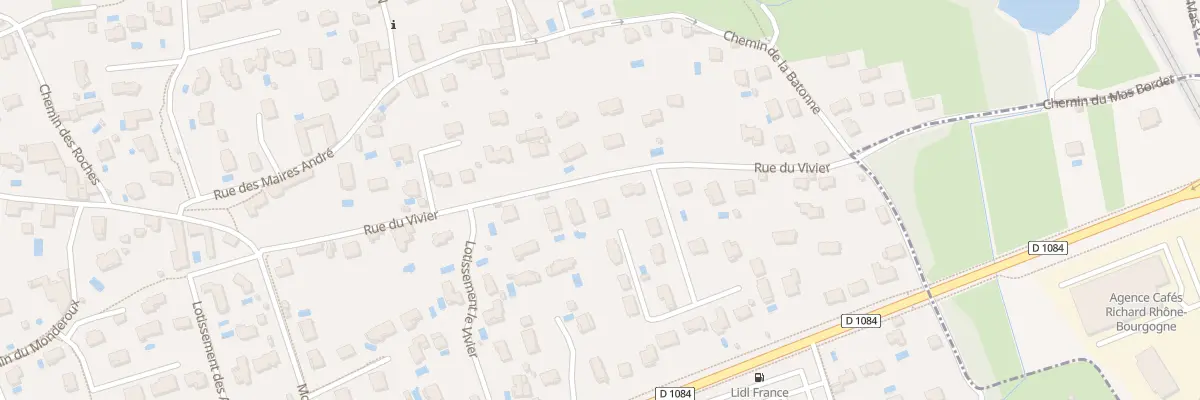 Plan du 213 Rue du Vivier à Beynost
