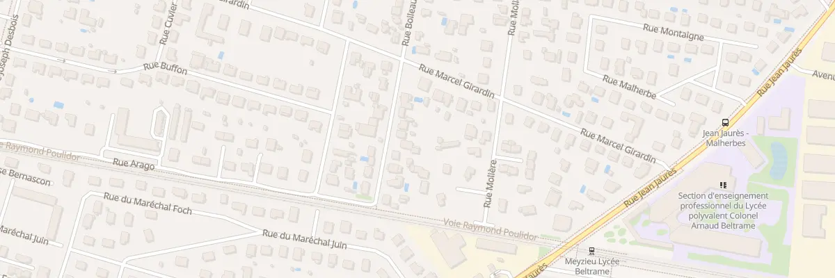 Plan du 12 Rue Boileau à Meyzieu