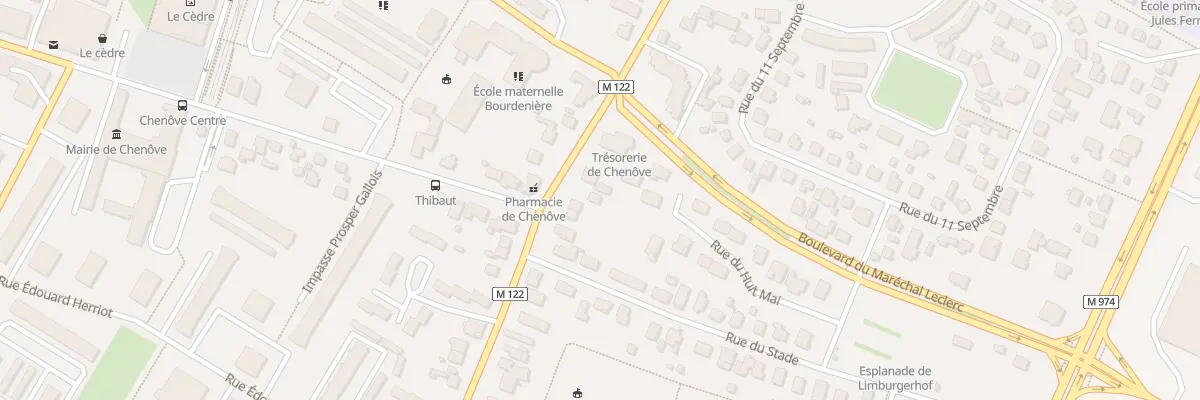 Plan du 6 Rue Maxime Guillot à Chenôve