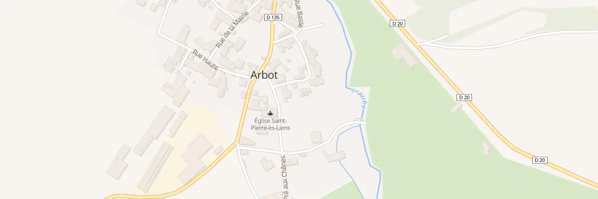 Plan du 1 Rue de la Cour à Arbot