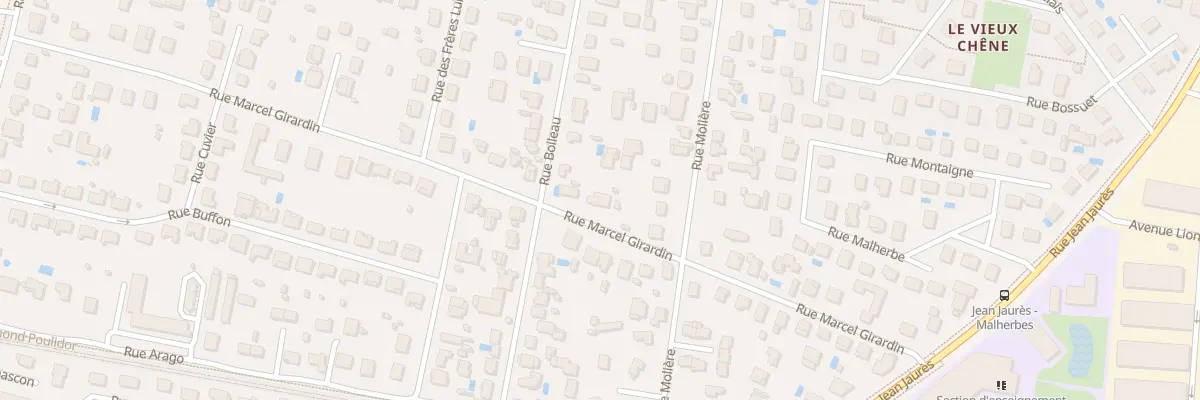 Plan du 20 Rue Marcel Girardin à Meyzieu