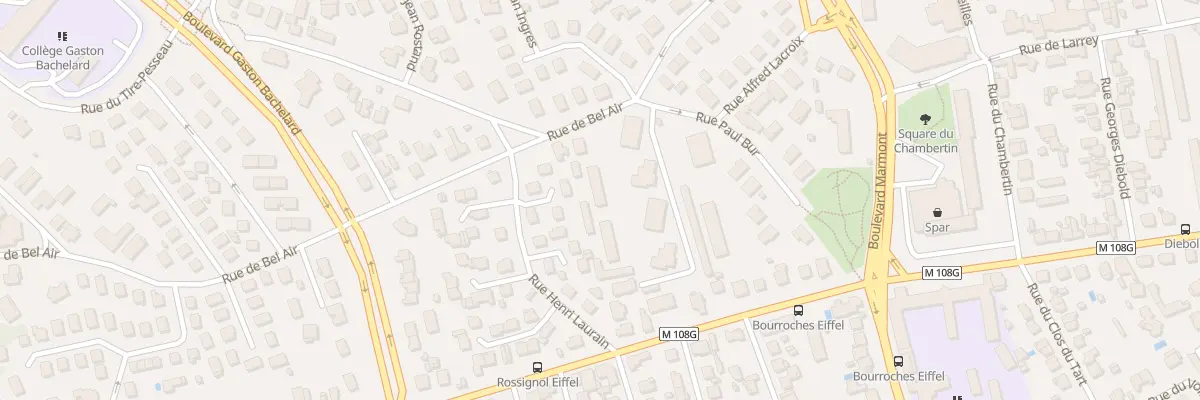 Plan du 23 Rue de Bel Air à Dijon