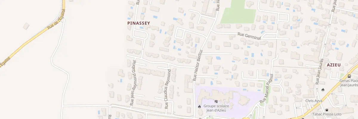 Plan du 8 Rue Renée Barge à Genas
