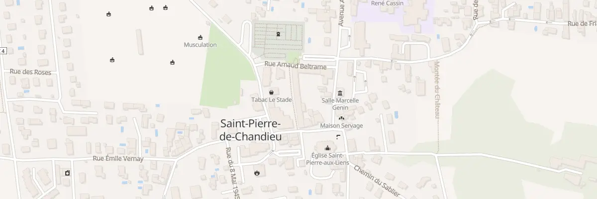 Plan du 1 Pl Charles de Gaulle à Saint-Pierre-de-Chandieu