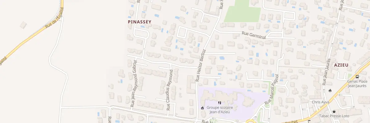 Plan du 6 Rue Renée Barge à Genas