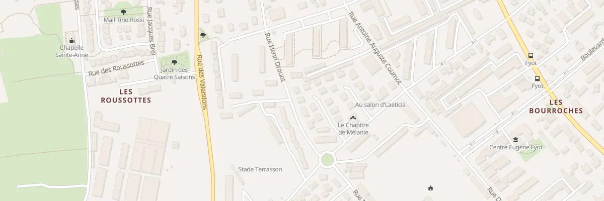 Plan du 10 Rue Henri Drouot à Dijon