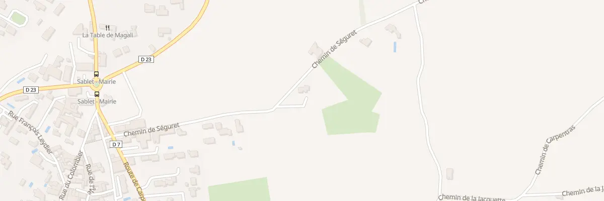 Plan du 5459 L’Olivet à Sablet