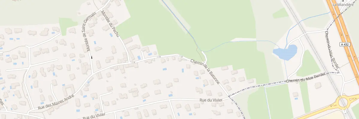 Plan du 335 Che de la Bâtonne à Beynost