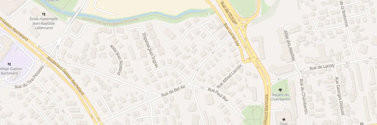 Plan du 12B Rue de Bel Air à Dijon