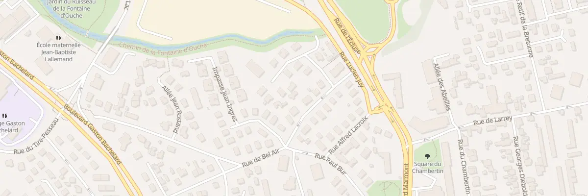 Plan du 10 Rue de Bel Air à Dijon