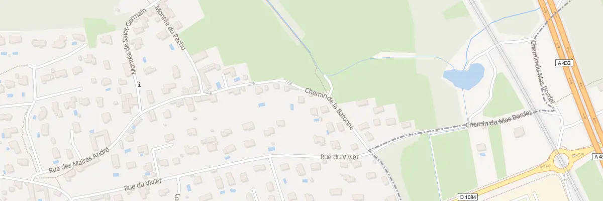 Plan du 291 Che de la Bâtonne à Beynost