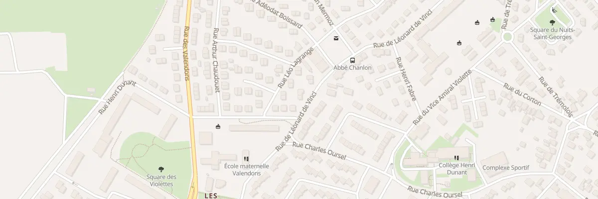 Plan du 32 Rue Leonard de Vinci à Dijon