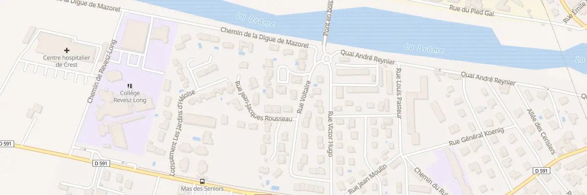 Plan du 8 Rue Voltaire à Crest