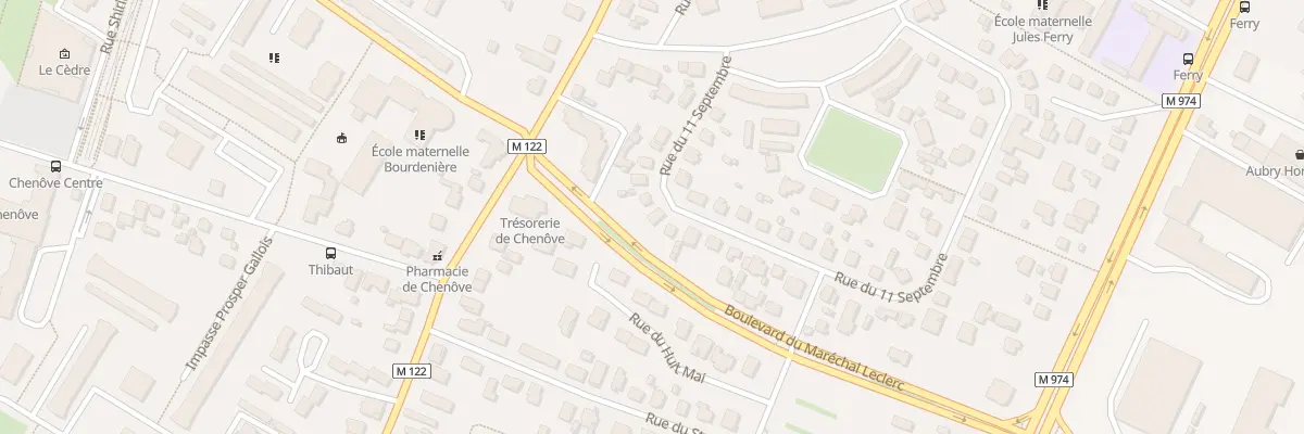 Plan du 11 Rue du 11 Septembre à Chenôve