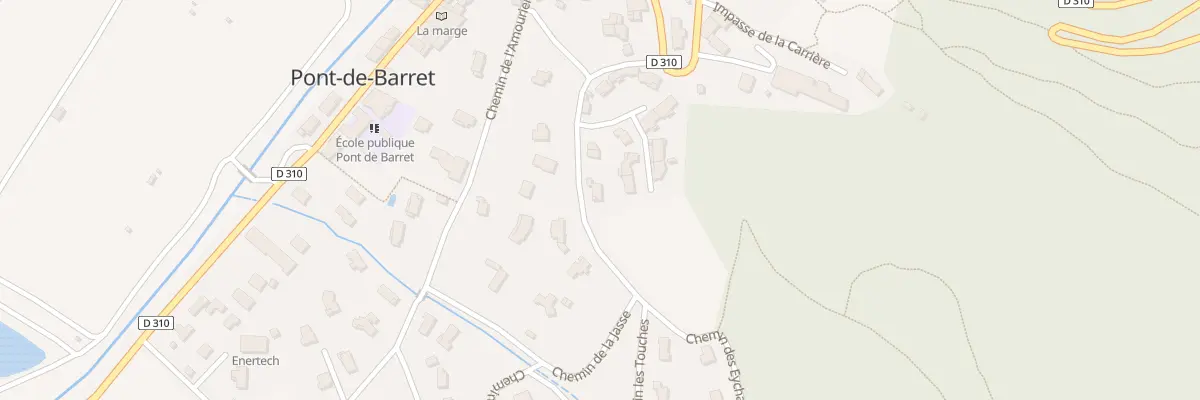 Plan du 6044 Les Gourjeasses à Pont-de-Barret