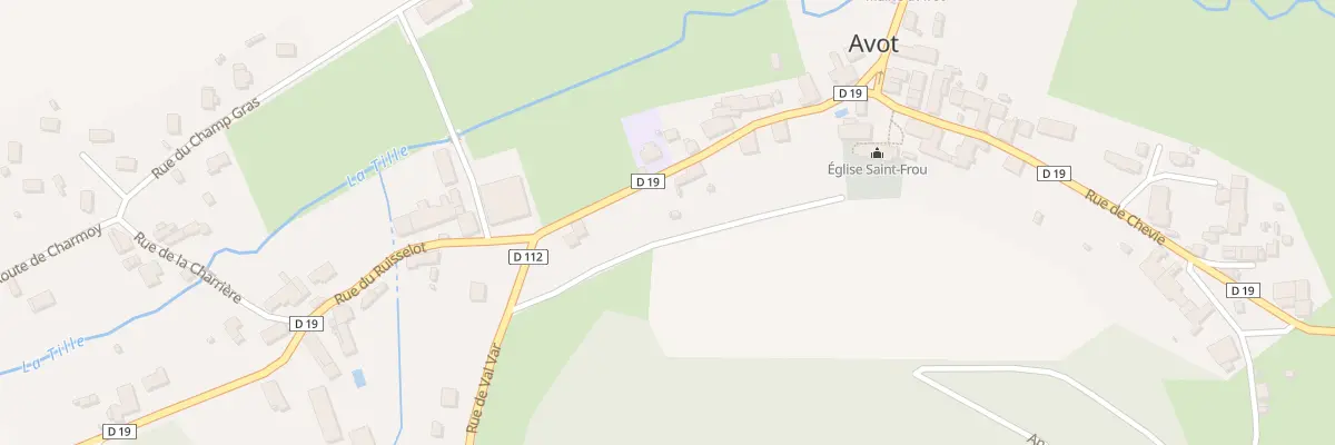 Plan du 19B Rue de Travot à Avot