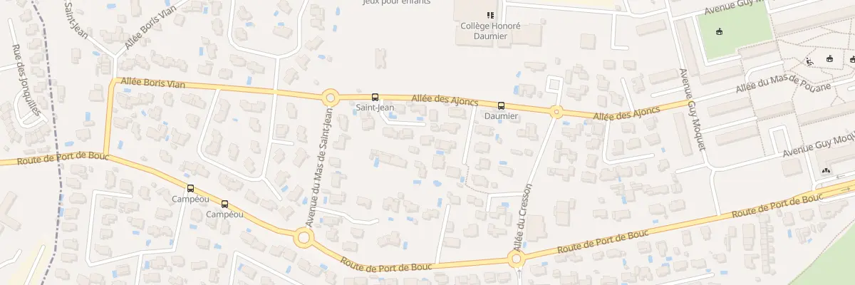 Plan du 15 All Alphonse Daudet à Martigues