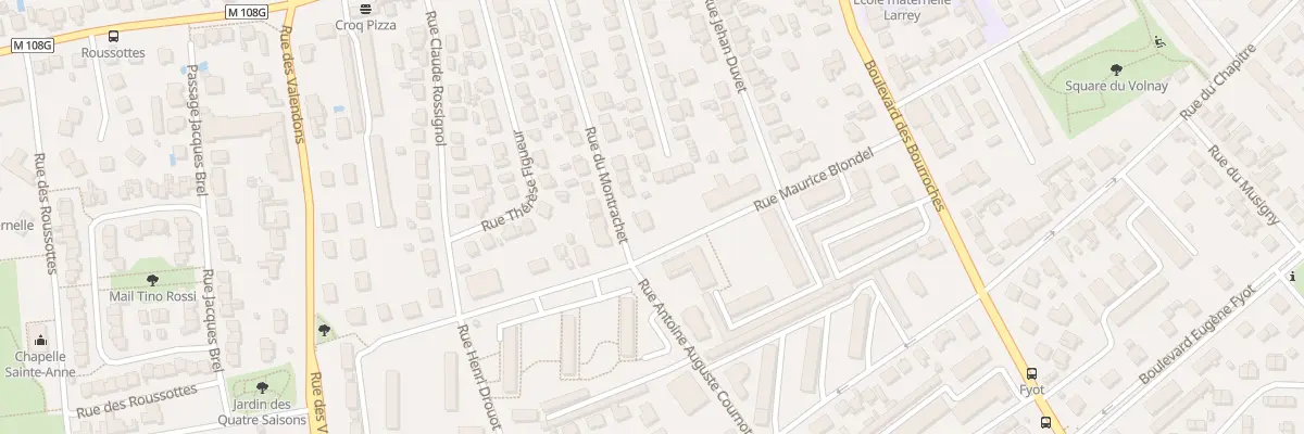 Plan du 25 Rue du Montrachet à Dijon