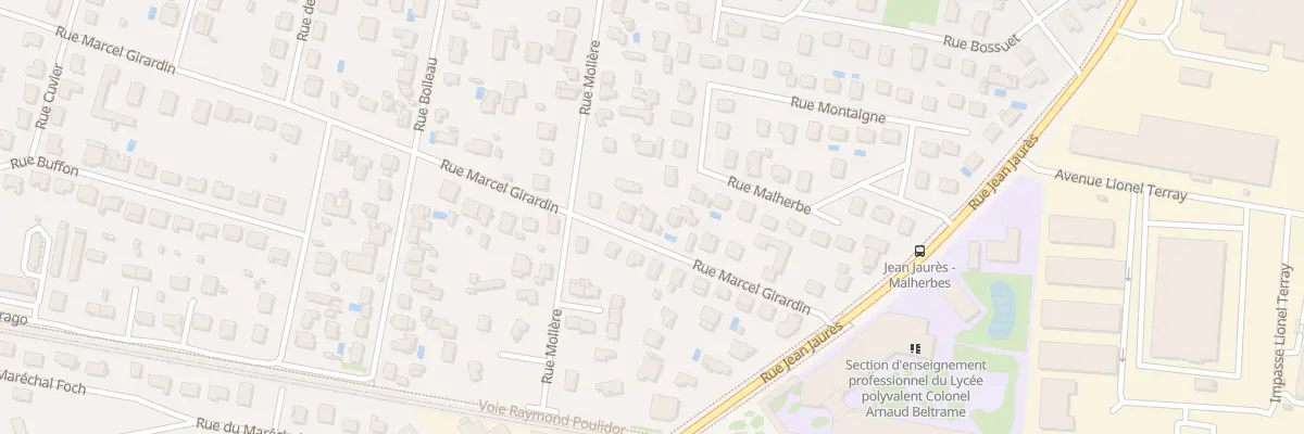 Plan du 12 Rue Marcel Girardin à Meyzieu