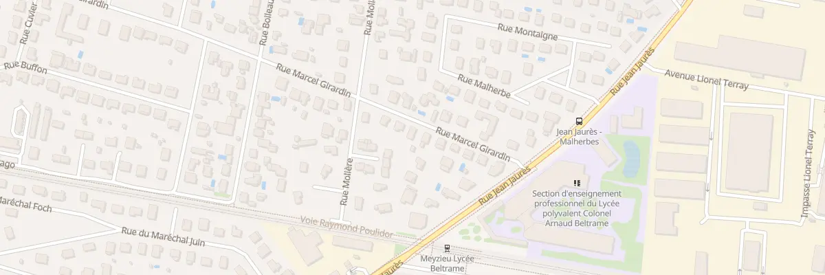 Plan du 13 Rue Marcel Girardin à Meyzieu