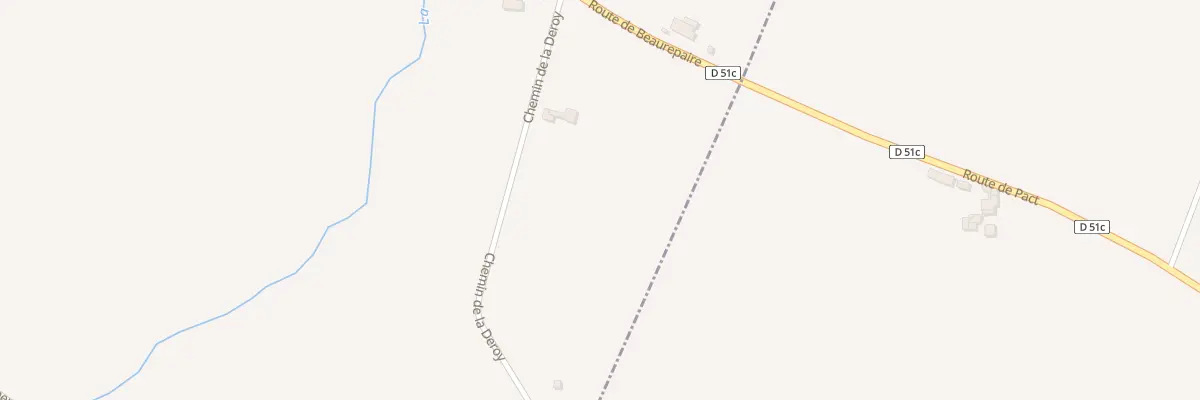 Plan du 133 Che de la Deroy à Beaurepaire