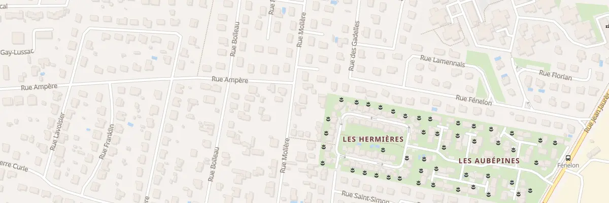 Plan du 68 Rue Molière à Meyzieu
