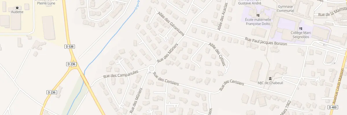 Plan du 11 Rue Muriers à Chabeuil