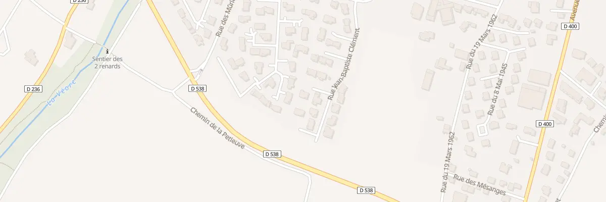 Plan du 28 Rue Jean Baptiste Clément à Chabeuil
