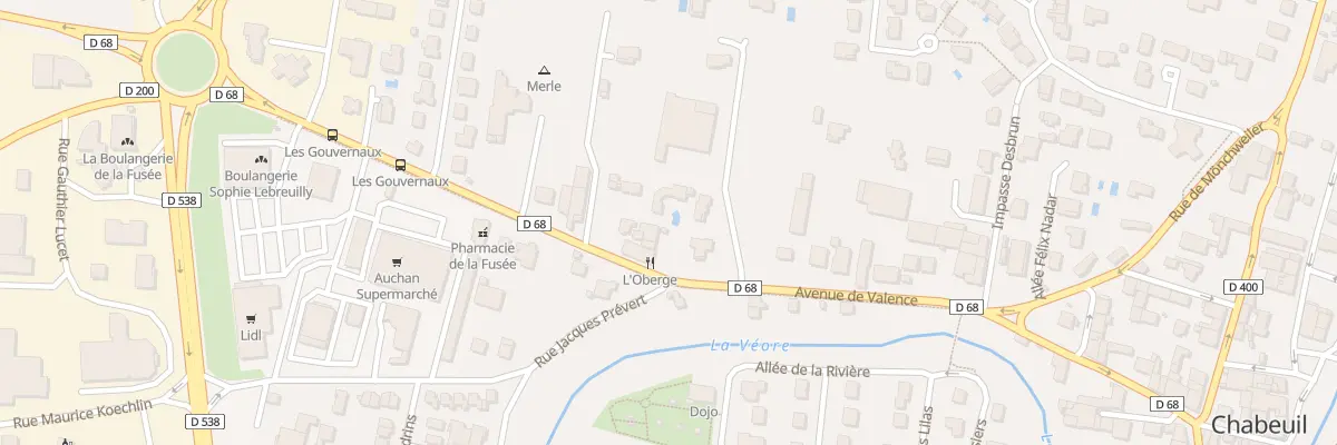 Plan du 38 Av de Valence à Chabeuil