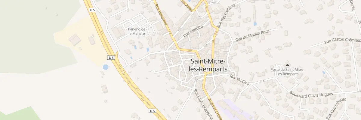 Plan du 2 Pl de l’Eglise à Saint-Mitre-les-Remparts