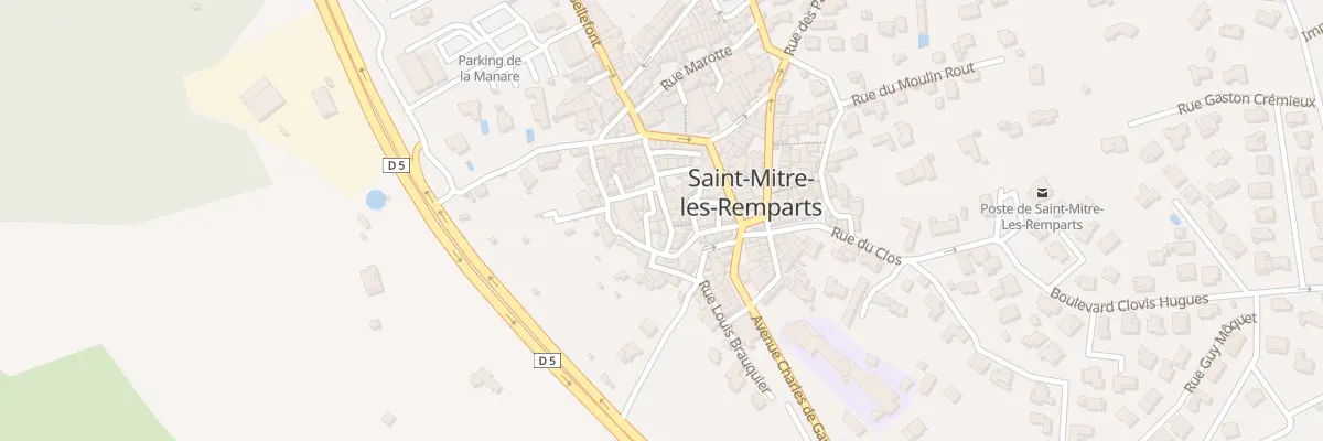 Plan du 5 Gr Grand’Rue à Saint-Mitre-les-Remparts