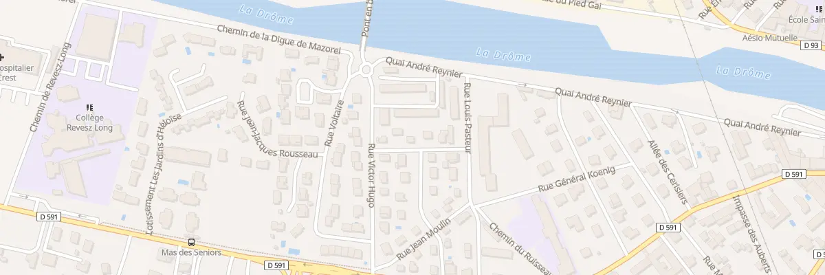 Plan du 8 Rue Alphonse Daudet à Crest