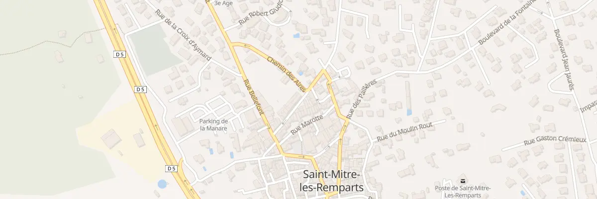 Plan du 23 Rue du Moulin à Saint-Mitre-les-Remparts