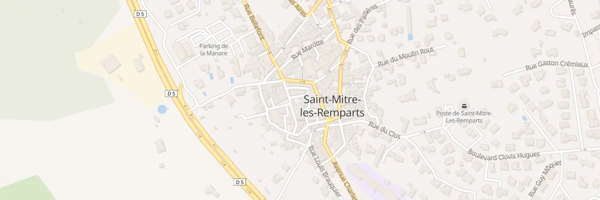 Plan du 13 Rue du Tour de Ville à Saint-Mitre-les-Remparts
