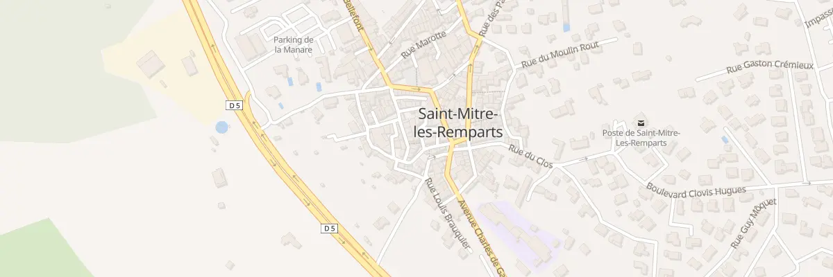 Plan du 1 Rue du Tour de Ville à Saint-Mitre-les-Remparts